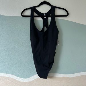 Free People FP Movement Bare It All Black Bodysuit - M